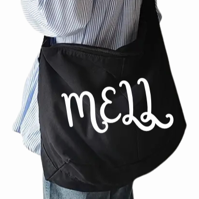 'Retro' Schoudertas - Zwart